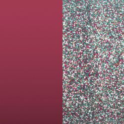 Cuir manchette 25mm les georgettes framboise soft paillettes multicolores - cuirs - edora - 1