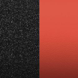 Cuir manchette 25mm les georgettes paillettes noires rouge - cuirs - edora - 1
