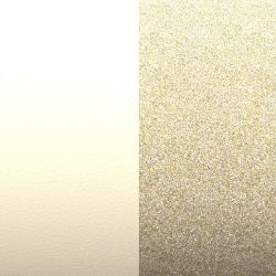 Cuir manchette 25mm les georgettes crème/paillettes dorées 702755199c4000 - cuirs - edora - 1