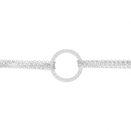 Bracelet or & argent, bracelet plaqué or, bracelet cuir & tissu (3) - bracelets-femme - edora - 2