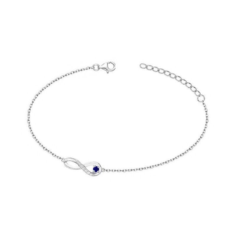 Bracelet femme edora argent 925/1000 et spinelle bleue - bracelets-femme - edora