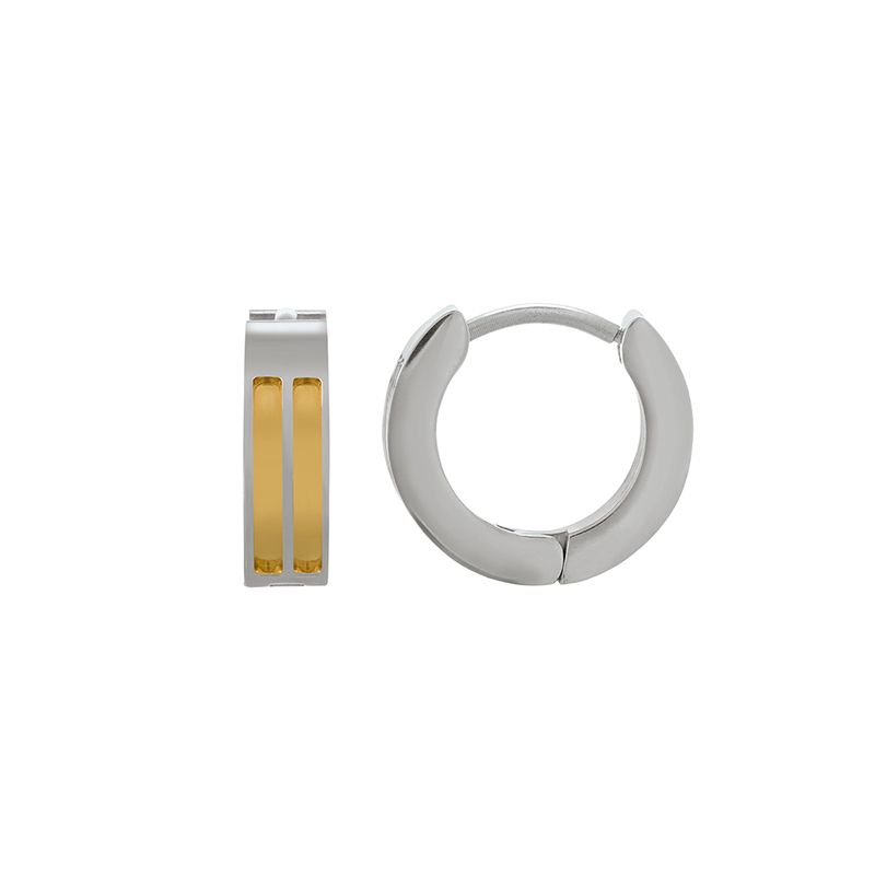 Boucles d'oreilles homme jourdan tilos acier inoxydable - accueil - edora