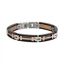 Bracelet Homme JOURDAN PRIAM Acier Bicolore