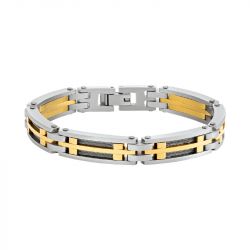 Bracelet Homme JOURDAN PRIAM Acier Bicolore