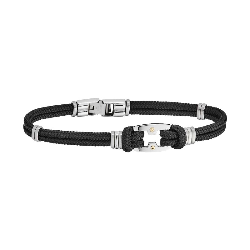 Bracelet homme jourdan maho cordelette noir braceletshomme edora