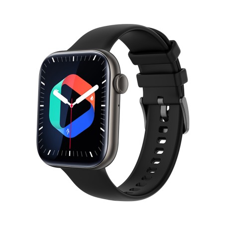 Montre mixte connectée tekday noir silicone noir – connectées