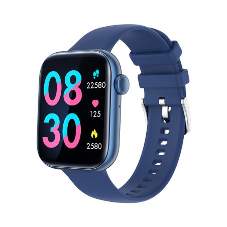 Montre mixte connectée tekday bleu silicone bleu – connectées