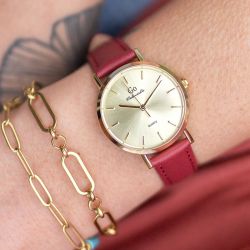 Montre femme go girl only cuir rouge - montres-femme - edora - 2