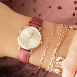 Montre femme go girl only cuir rouge - montres-femme - edora - 3