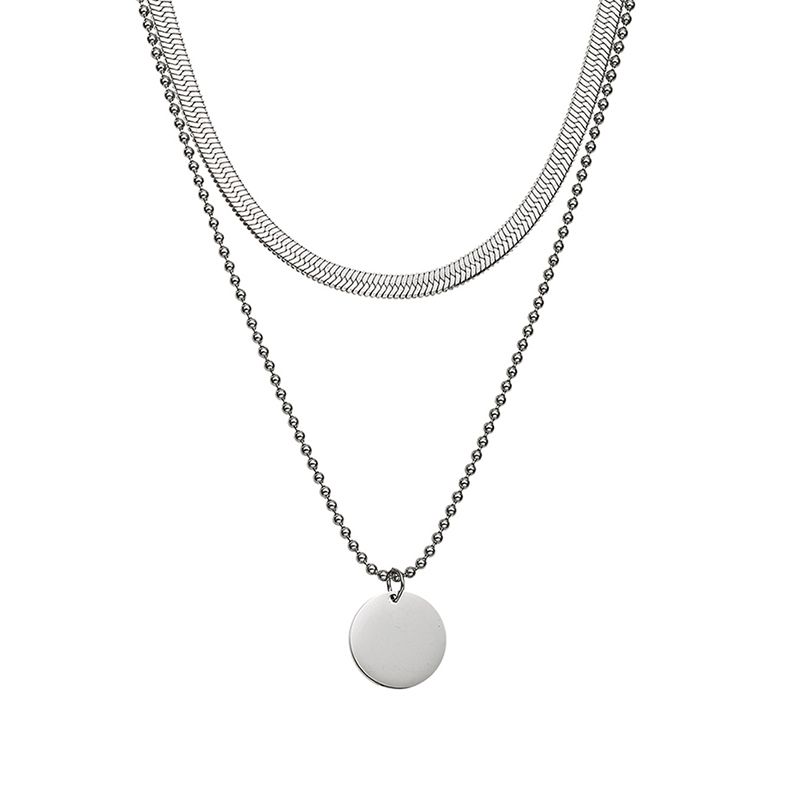 Collier femme go mademoiselle acier argenté 608484 - colliers-femme - edora