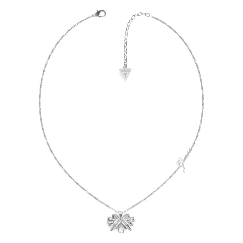 Collier femme guess a bow you acier argenté - colliers-femme - edora Collier femme guess a bow you acier argenté - colliers-femme - edora