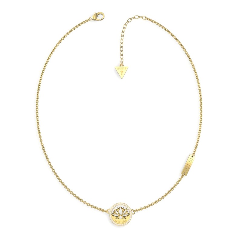 Collier Ras-du-cou GUESS Pour Femme - Acier Argenté Avec Pendentifs Cœurs - Neuf Avec étiquettes