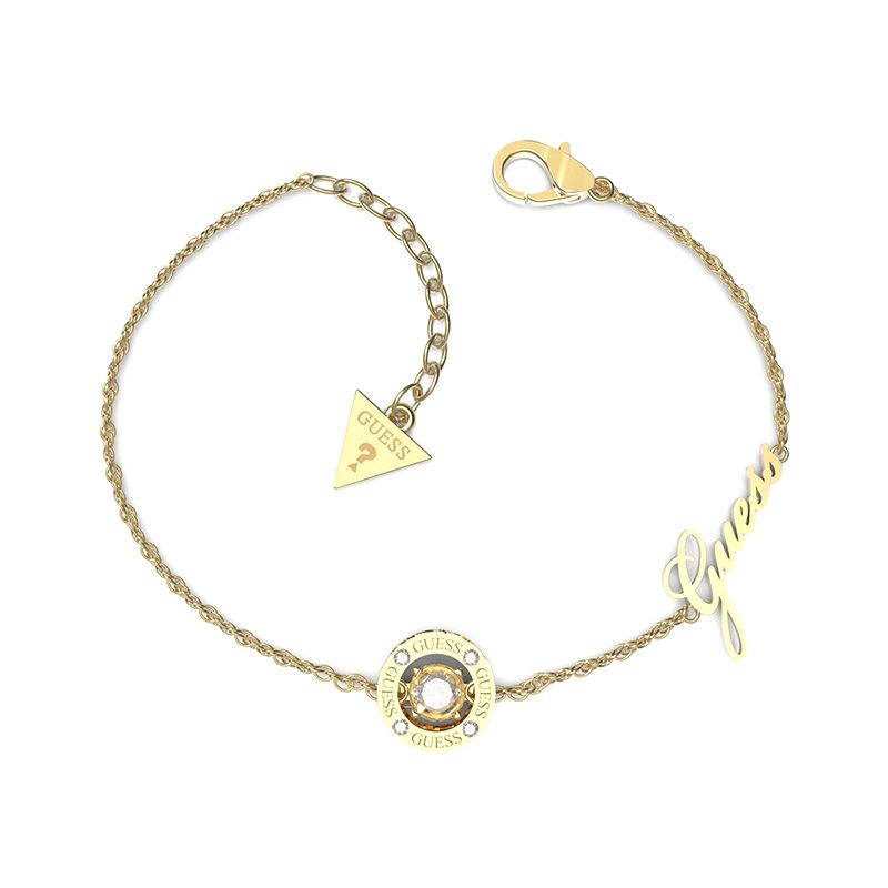 Bracelet femme guess solitaire acier doré jubb01462jwygs - bracelets-femme - edora