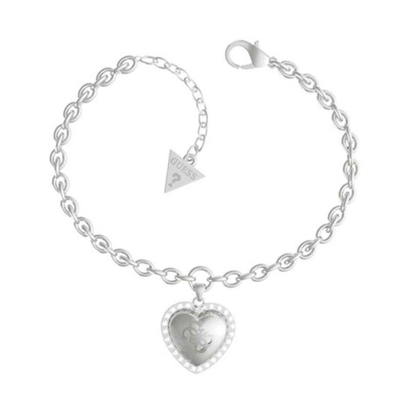 Bracelet femme guess that's amore acier argenté - bracelets-femme - edora