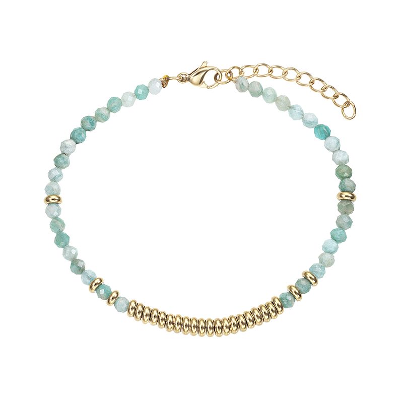 Bracelet femme go mademoiselle pierres naturelles et perles en laiton -  bracelets-femme - edora