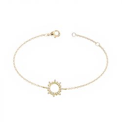 Bracelet femme go mademoiselle plaqué doré - bracelets-femme - edora - 0