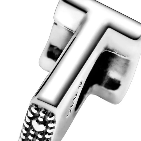 Charm femme pandora alphabet lettre t argent 925/1000 – charms