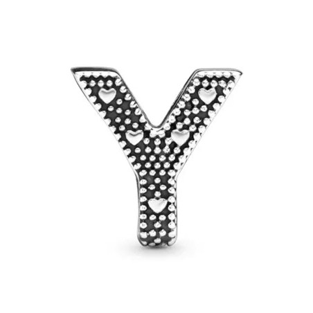 Charm femme pandora alphabet lettre y argent 925/1000 – charms