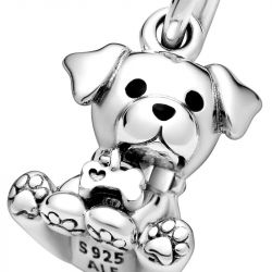 Charm femme pandora pendant chiot labrador argent 925/1000 - charms - edora - 4