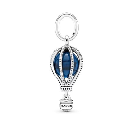 Charm femme pandora voyage montgolfière bleu argent 925/1000 – charms