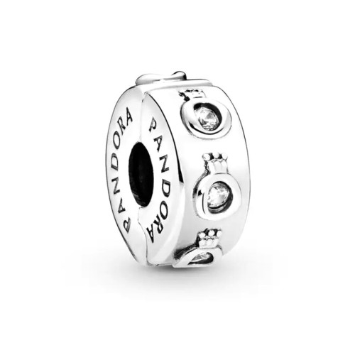 Charm Femme PANDORA CLIP O COURONNÉ SCINTILLANT Argent 925/1000
