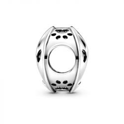 Charm femme pandora empreinte de patte ajourÉ argent 925/1000 - charms - edora - 2