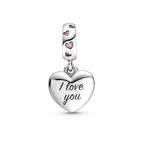 Charm Femme PANDORA PENDANT CŒUR INSCRIPTION MUM (MAMAN) Argent 925/1000