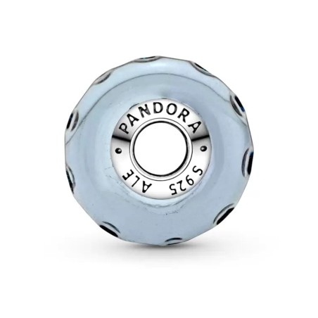 Charm femme pandora océan verre de murano bleu foncé ondulé argent 925/1000 – charms