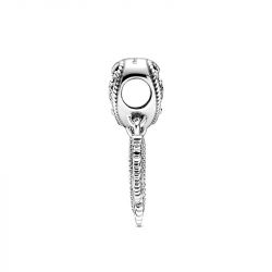 Charm femme pandora attrape-rÊves cŒur ajourÉ & trio de plumes argent 925/1000 - charms - edora - 2