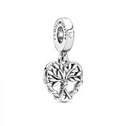 Charm femme pandora pendant arbre de vie cŒur argent 925/1000 - charms - edora - 0