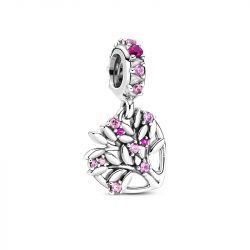 Charm femme pandora pendant arbre de vie coeur rose argent 925/1000 - charms - edora - 0