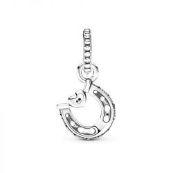 Charm femme pandora pendant fer À cheval porte-bonheur argent 925/1000 - charms - edora - 1