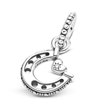 Charm femme pandora pendant fer à cheval porte-bonheur argent 925/1000 – charms