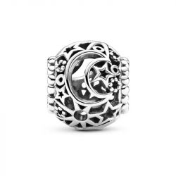 Charm femme pandora ajourÉ soleil, Étoiles & lune argent 925/1000 - charms - edora - 1