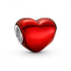 Charm femme pandora cŒur rouge mÉtallique argent 925/1000 - charms - edora - 0