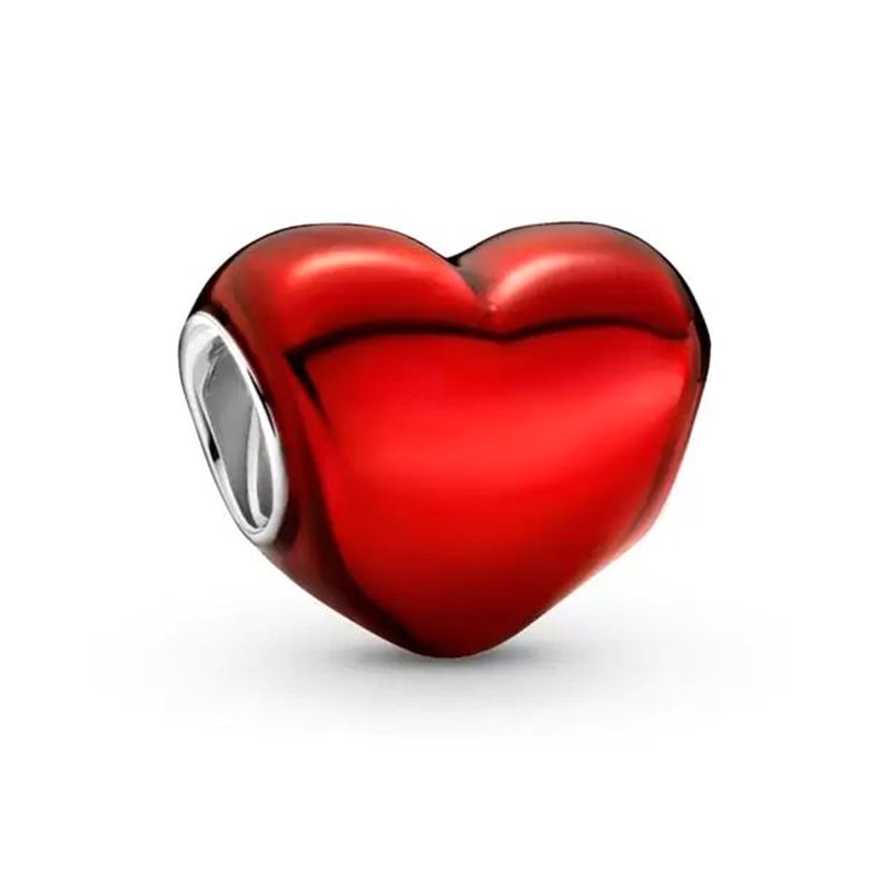 Charm femme pandora cŒur rouge mÉtallique argent 925/1000 - charms - edora