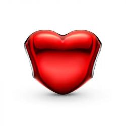 Charm femme pandora cŒur rouge mÉtallique argent 925/1000 - charms - edora - 1