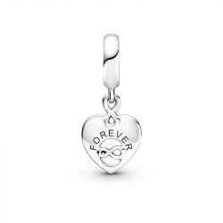 Charm femme pandora pendant coeur amis pour toujours argent 925/1000 - charms - edora - 0