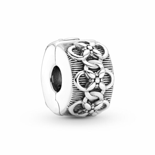 Charm Femme PANDORA CLIP MOTIF FLORAL Argent 925/1000