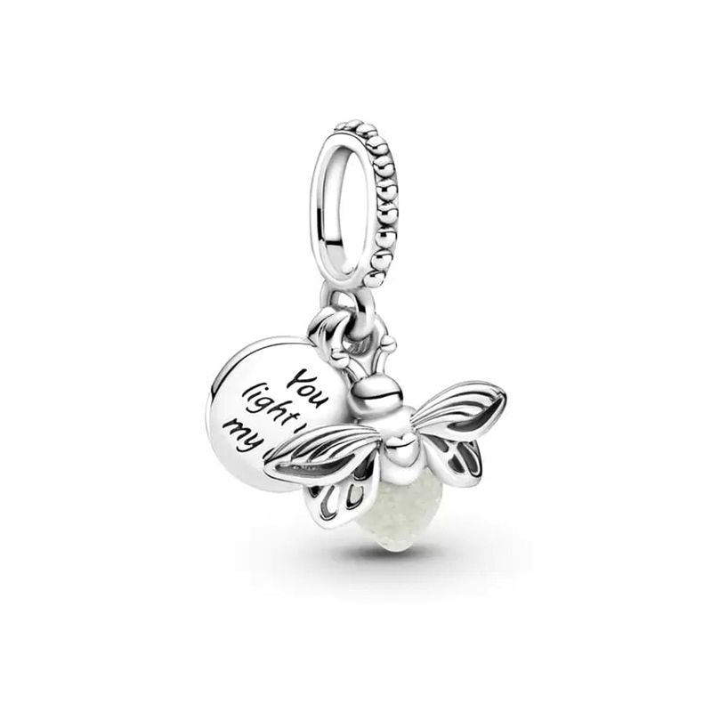 Charm femme pandora pendant luciole phosphorescente argent 925/1000 - charms - edora