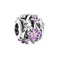 Charm femme pandora marguerite violette ajourÉe argent 925/1000 - charms - edora - 0