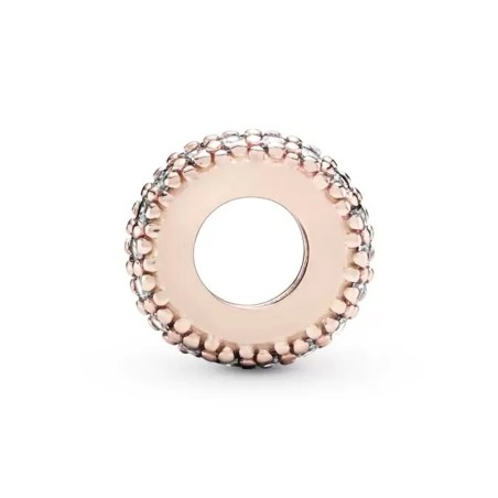 Charm femme pandora espaceur scintillant transparent doré rose 14 carats – charms