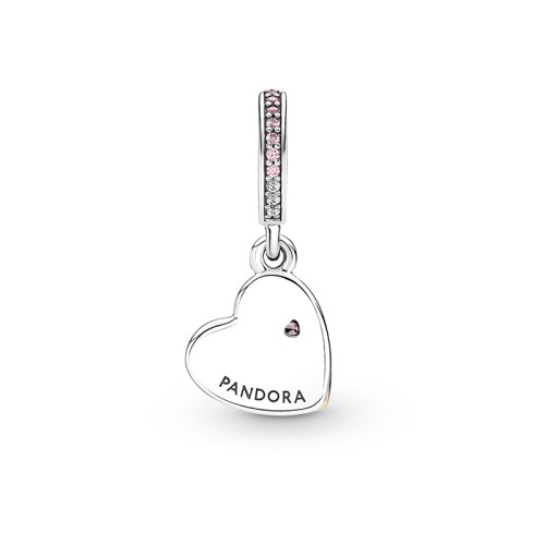Charm Femme PANDORA COEUR DE L'INFINI ENTRELACÉS Argent 925/100 Doré Rose 14 Carats