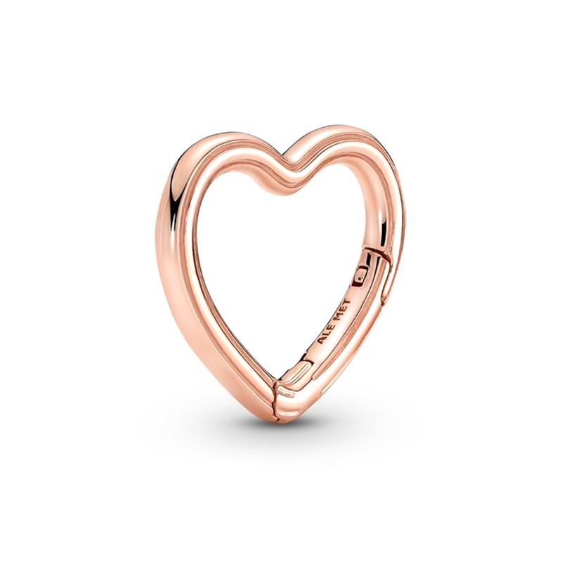 Connecteur femme pandora me coeur doré rose 14 carats - accueil - edora