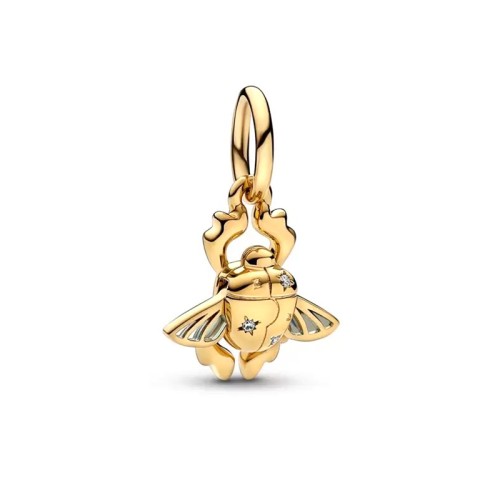 Charm Femme PANDORA DISNEY PENDANT ALADDIN SCARABÉE Doré 14 Carats