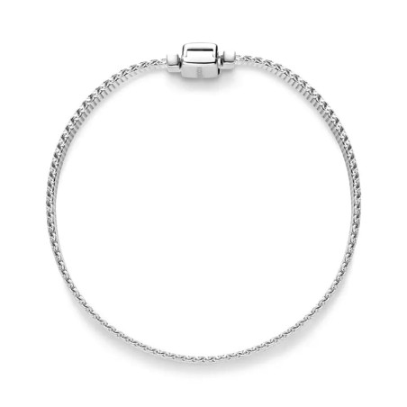 Bracelet femme pandora reflexions maille tissée 17cm argent 925/1000 – accueil