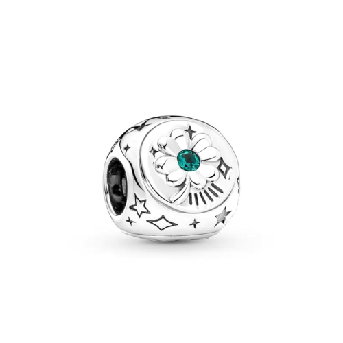 Charm Femme PANDORA À TROIS FACES TRÈFLE À QUATRE FEUILLES, FER À CHEVAL & COCCINELLE Argent 925/1000