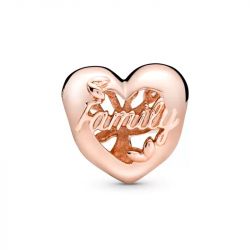 Charm femme pandora cŒur arbre de vie ajourÉ doré rose 14 carats - charms - edora - 1