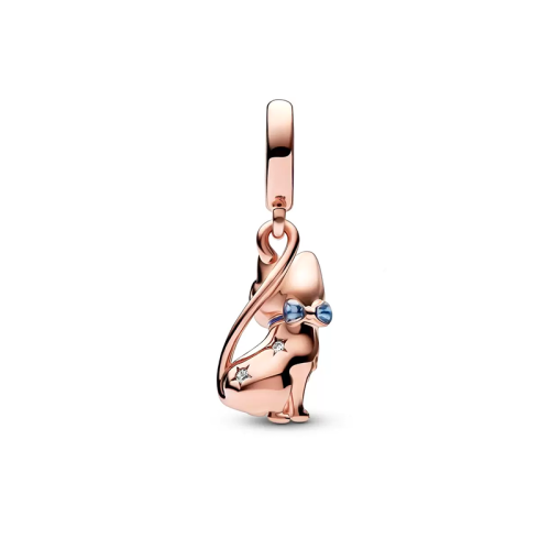 Charm Femme PANDORA CHAT SCINTILLANT Doré Rose 14 Carats