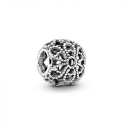 Charm femme pandora fleur ajourÉ perlÉ argent 925/1000 - charms - edora - 0